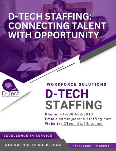 D-Tech Staffing Services Brochure - Digital Download