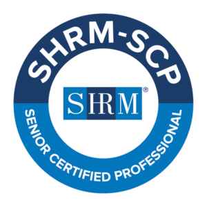 Shrm_logo Logo for SHRM Senior Certified Professional Credential (SHRM-SCP) earned by Monet Green, MBA, SHRM-SCP, demonstrating mastery of HR proficiency standards and strategic HR responsibilities.